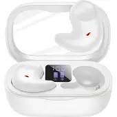 Avizar , TWS Casque BT5.3 stéréo ANC basse forte isolation, blanc
