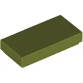 LEGO 1x2 carreaux 3069 - 100 pièces vert olive
