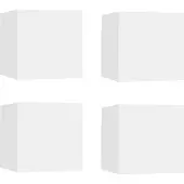 Sonstiges Meubles TV muraux 4 pcs Blanc 30,5x30x30 cm