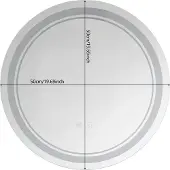OEM Miroir de salle de bain, éclairage LED, étanche, 50x50cm