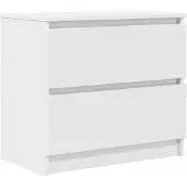 Syfax Meuble TV blanc 60x35x54 cm bois d'ingénierie