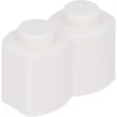 LEGO 1x2 Pallisade - 100 pièces Blanc