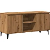 Syfax Meuble TV chêne artisanal 102x35x50 cm bois d'ingénierie