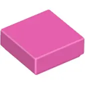 LEGO 1x1 tuiles 3070 - 250 pièces rose foncé