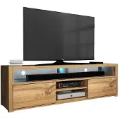 Mirjan 24 Meuble TV avec éclairage LED KILDARE – chêne wotan