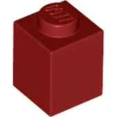 LEGO Brique 1x1 (3005), rouge foncé, 100x