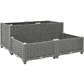 Prolenta Maison Exclusive - Lit surélevé 80x80x38 cm Polypropylène