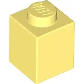 LEGO 50 pièces , pièces n° 3005 en jaune clair (Bright Light Yellow)