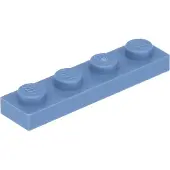 LEGO 1x4 plaque 3710 - 250 pièces bleu sable