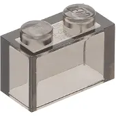 LEGO brique 1x2 3065 - 10 pièces marron transparent