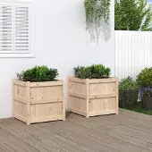 Prolenta Maison Exclusive - 2 bacs à plantes en pin massif
