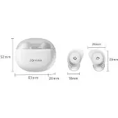 A4Tech Connecteur pour casque Bluetooth B27 2Drumtek, True Wireless, rose