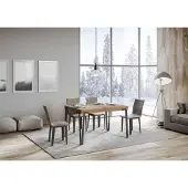 Itamoby - Table extensible 130/234x90 cm Rio chêne nature pieds anthracite