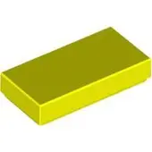 LEGO 1x2 carreaux 3069 - 100 pièces jaune fluo