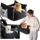 Mona Sac de transport pour chien en voiture + laisse