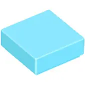 LEGO 1x1 carreaux 3070 - 100 pièces bleu azur moyen