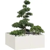 Prolenta Maison Exclusive - Jardinière blanche 100x100x40 cm en acier
