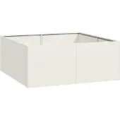 Syfax Jardinière blanc 100x100x40 cm acier