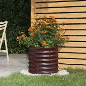 Prolenta Maison Exclusive - Jardinière de jardin Acier galvanisé 40x40x36 cm Marron