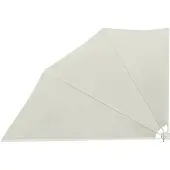 Syfax Éventail de balcon pliable Crème 160×240 cm