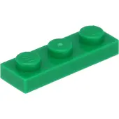 LEGO plaque 1x3 3623 - 250 pièces vert