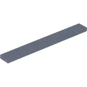 LEGO 1x8 carreaux 4162 - 100 pièces gris bleuâtre foncé