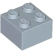 LEGO brique 2x2 3003 - 10 pièces bleu sable
