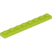LEGO 1x8 plaque 3460 - 50 pièces Lime