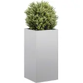 Prolenta Maison Exclusive - Bac à plantes 40x40x80 cm Acier galvanisé