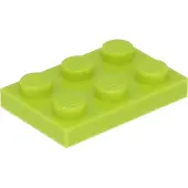 LEGO 2x3 plaques 3021 - 250 pièces Lime