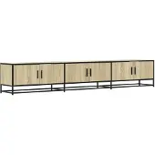Syfax Meuble TV chêne sonoma 240x35x41 cm bois d'ingénierie