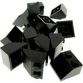 LEGO 15x tuiles 45° 2x2 noir tuiles inclinées briques Star Wars 3039