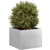 Prolenta Maison Exclusive - Jardinière 40x40x30 cm en acier galvanisé