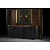 AEA Luxe Bureau Set Armoire Avec Éclairage Table basse