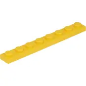 LEGO 1x8 plaque 3460 - 250 pièces jaune