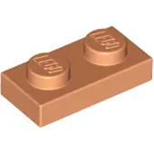 LEGO 50x 1x2 tuiles 3023 - Plaque Nougat - Nougat