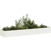 Prolenta Maison Exclusive - Jardinière blanche 360x80x40 cm en acier