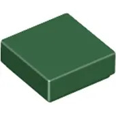 LEGO 1x1 carreaux 3070 - 100 pièces vert foncé