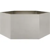 Prolenta Maison Exclusive - Bac à plantes hexagonal 104x90x45 en acier inoxydable