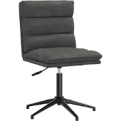 Syfax Chaise de salle à manger Noir Similicuir