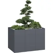 Prolenta Maison Exclusive - Jardinière anthracite 120x80x80 cm en acier