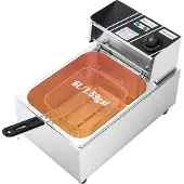 OEM Friteuse électrique, puissance 2500 W, capacité 6 l, gris clair