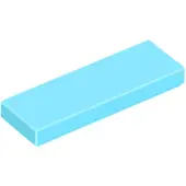 LEGO 1x3 carreaux 63864 - 100 pièces bleu azur moyen