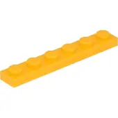 LEGO 1x6 Board 3666 - 50 pièces Light light orange