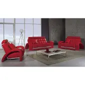 JV Möbel Salon 3+2 Places Design Canapé En Cuir Moderne