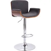 Prolenta Maison Exclusive - Tabouret de bar en tissu gris