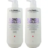 Goldwell Blondes & Highlights 2 x 1000 ml Set de shampooings anti-jaunissement