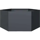 Prolenta Maison Exclusive - Bac à plantes anthracite hexagonal 104x90x45 en acier