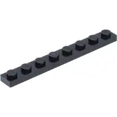 LEGO 1x8 plaque 3460 - 50 pièces noir