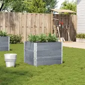 Prolenta Maison Exclusive - Jardinière gris 80x60 cm bois massif de pin